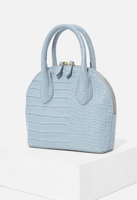 L. Mini Ian Crossbody Bag - Blue Croc