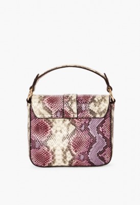 L. Florida Walk Crossbody Bag - Purple Multi-Snake