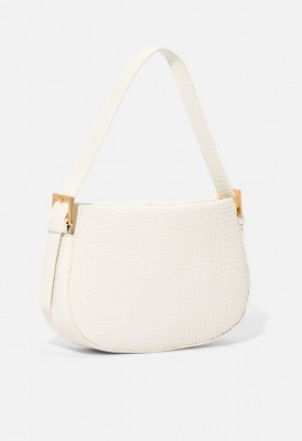 L. Take Me Back Shoulder Bag - White Croc
