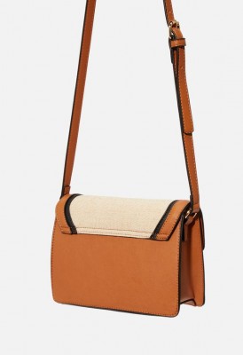 L. Circle Handle Crossbody Bag - Cognac