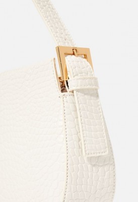 L. Take Me Back Shoulder Bag - White Croc