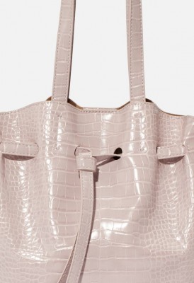 L. Bowed Out Tote - Lilac