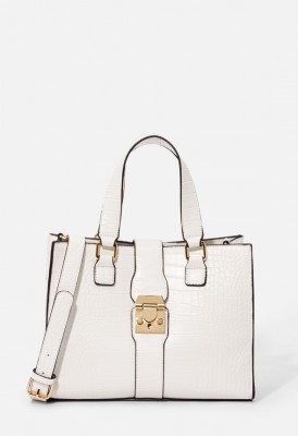 L. Weekend in Venice Satchel - Natural-White