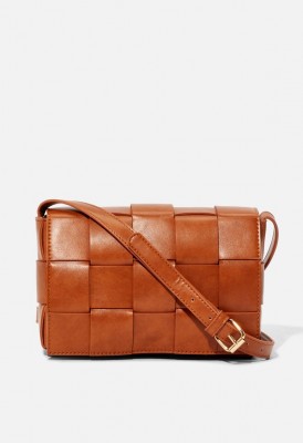 L. On The Go Crossbody Bag - Cognac