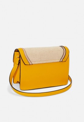 L. Circle Handle Crossbody Bag - Yellow