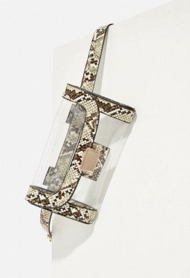 L. Pieced Belt Bag - Pvc/ Grey Snake