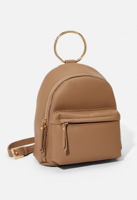 L. Ring Handle Backpack - Taupe