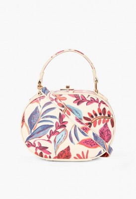 L. Oval You Around Crossbody Bag - Multi Floral Print