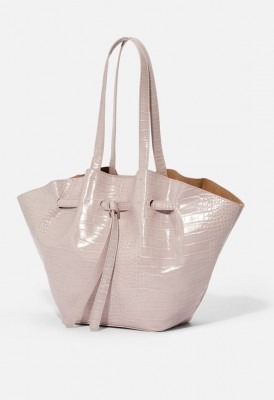L. Bowed Out Tote - Lilac