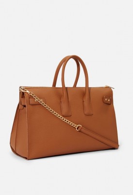 L. Easy Going Weekender Tote - Cognac